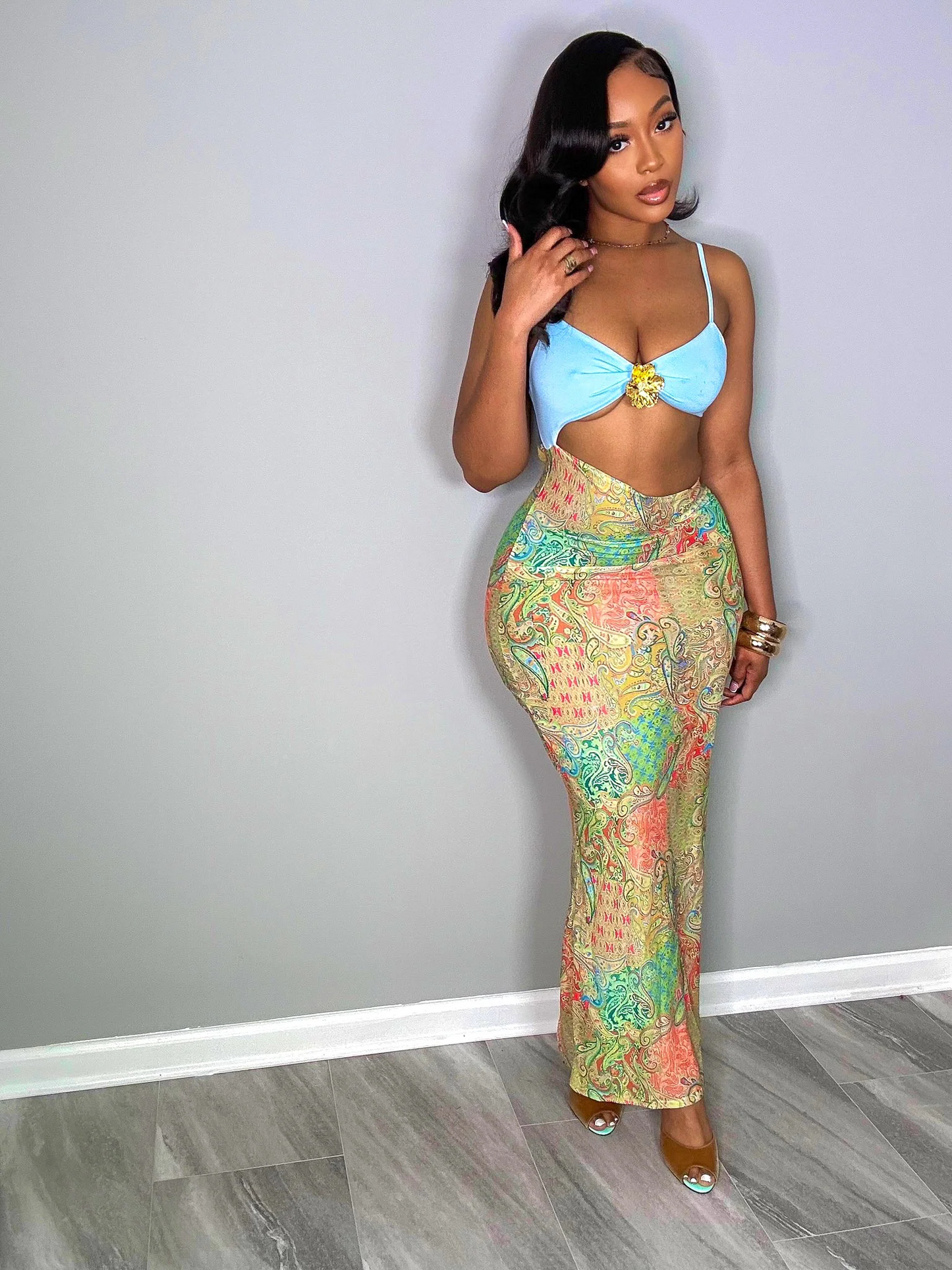Glowing Maxi – Two-Piece Set
