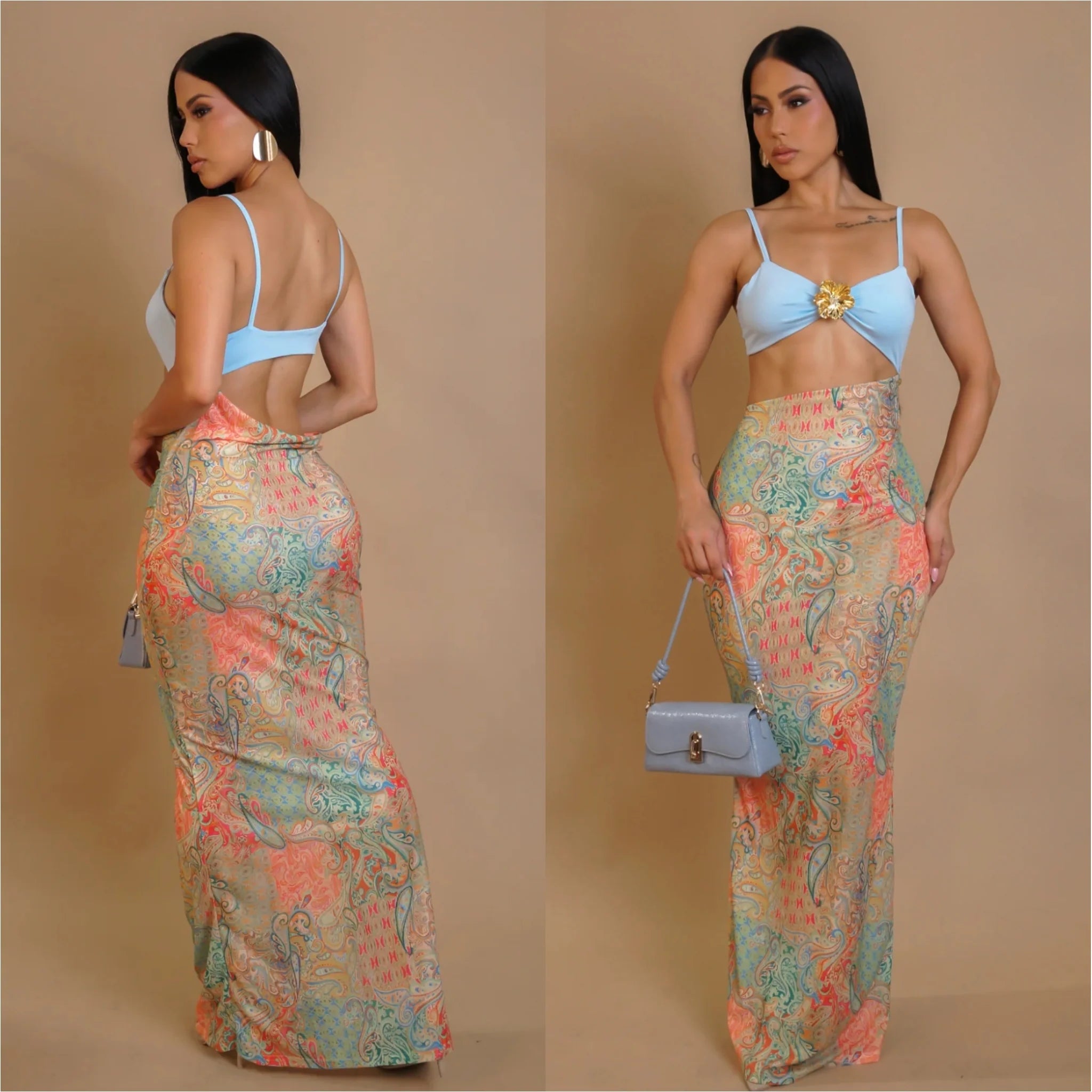 Glowing Maxi – Two-Piece Set
