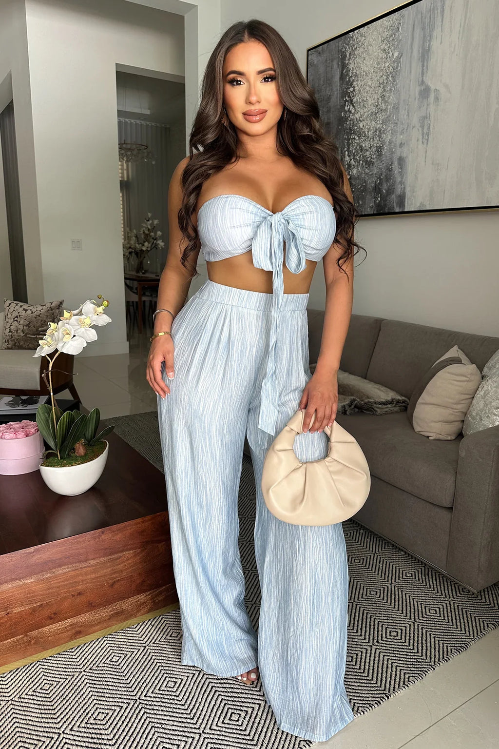 Just A Fantasy Pant Set - Blue